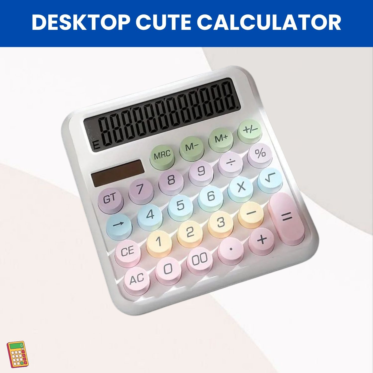 sacro Desktop Cute Calculator, 12-Digit Large Display With Aesthetic Candy ColorT380 Desktop Cute Calculator, 12-Digit Large Display With Aesthetic Candy ColorW380 Basic Calculator-picture-27
