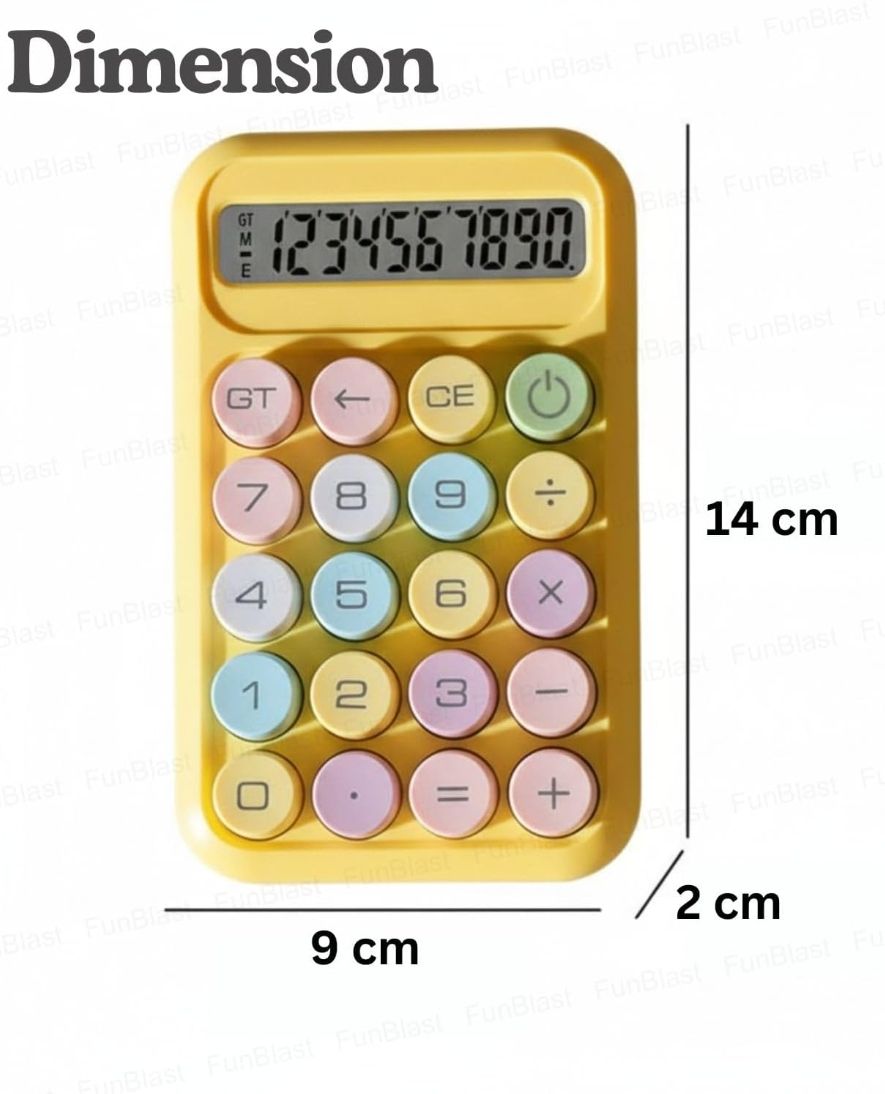 misty alle 7 10 Digit Large LCD Display for school office gift and return gift 1pc Basic Calculator-picture-39