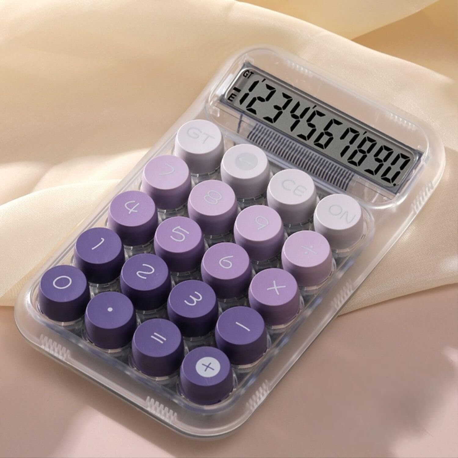 opnex CT-1200 Cute 12 Digit Dual Power Desktop Calculator with Large Display for Multi use. Basic Calculator-picture-3