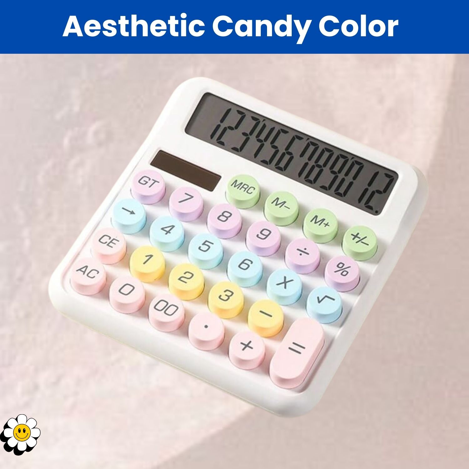 sacro Desktop Cute Calculator, 12-Digit Large Display With Aesthetic Candy Color Z206 Desktop Cute Calculator, 12-Digit Large Display With Aesthetic Candy Color N206 Financial Calculator-picture-17