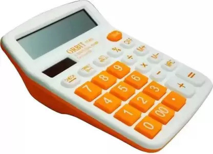 german valley Orbit 612 Orange Color Stylish And Soft Keys Calculator 612 Orange Calculator BasicCalculator image 1