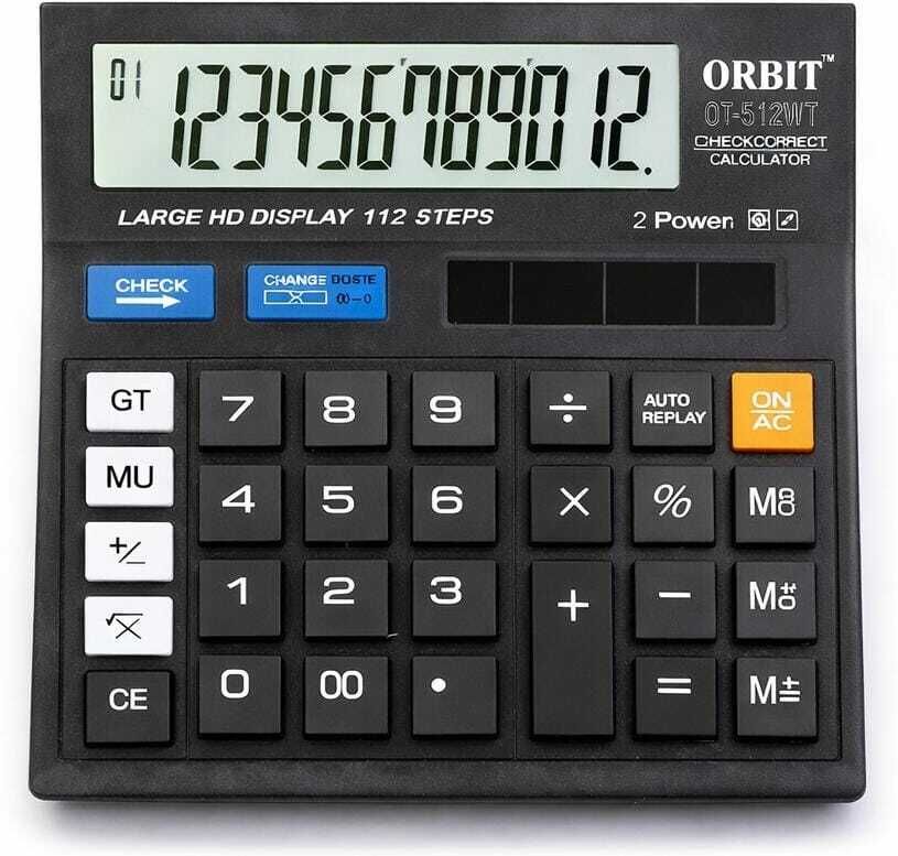GI-512WT 12 Digits Calci Basic Calculator-image-8