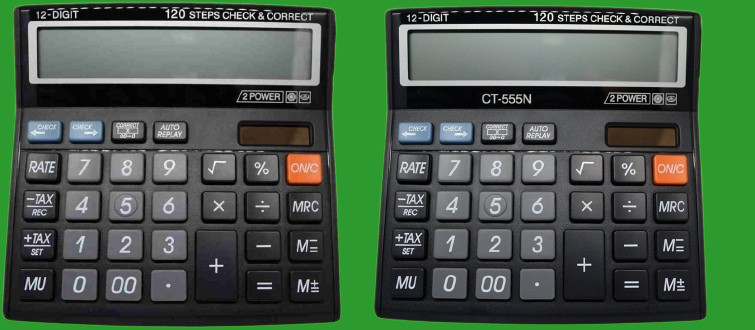 hench HN-555N Basic Calculator_N06 Desktop Calculator_N06 Financial Calculator image 1