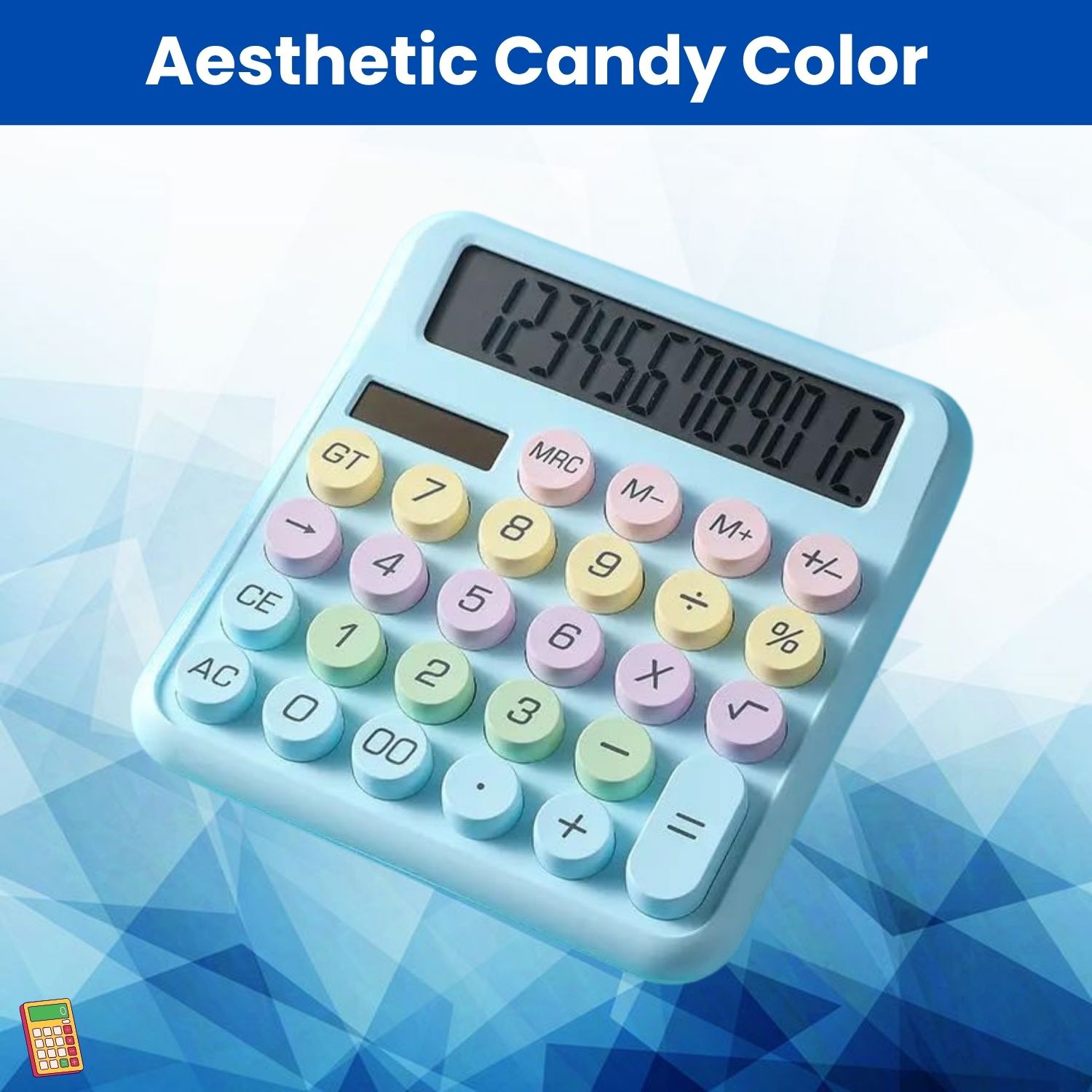 Desktop Cute Calculator, 12-Digit Large Display With Aesthetic Candy ColorR21 Desktop Cute Calculator, 12-Digit Large Display With Aesthetic Candy ColorE21 Basic Calculator-image-47