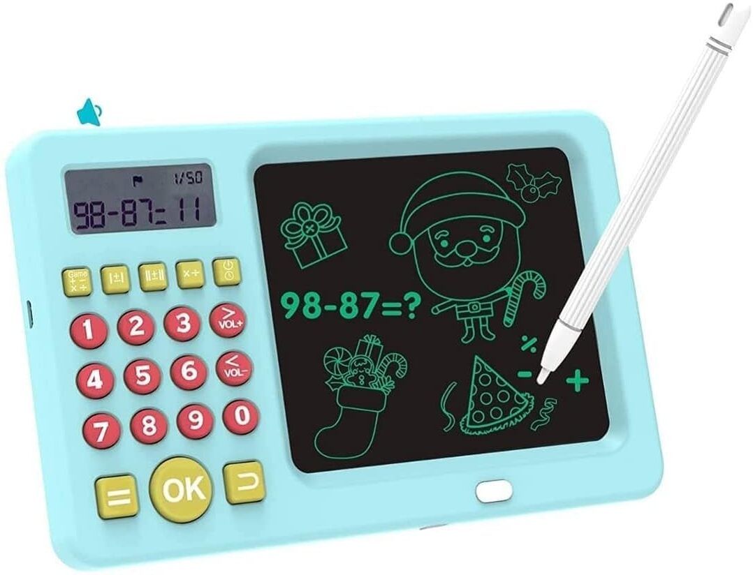 kidliva 2 in 1 Writing and Math Learning Machine Calculator Basic Calculator-picture-30
