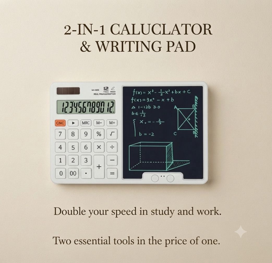 jems jul-2026-BK02 digital Calculator with LCD wirting Pad Financial Calculator-picture-34
