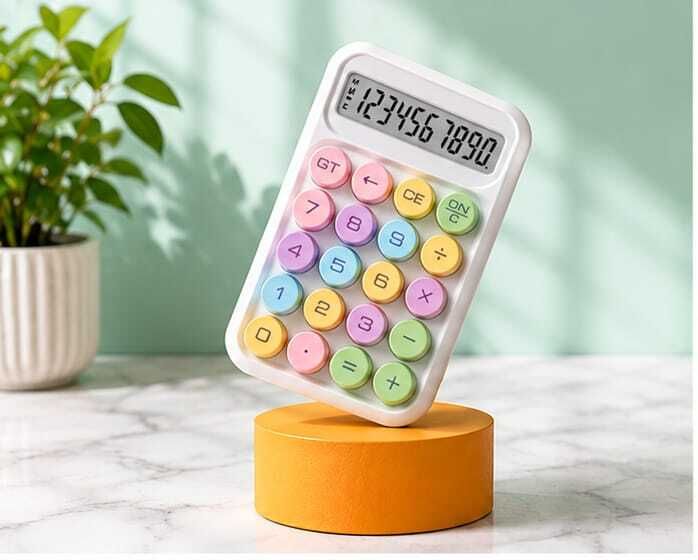 CAL12014 Compact Electronic Calculator with Large Display and Soft Touch Buttons Basic Calculator-image-5