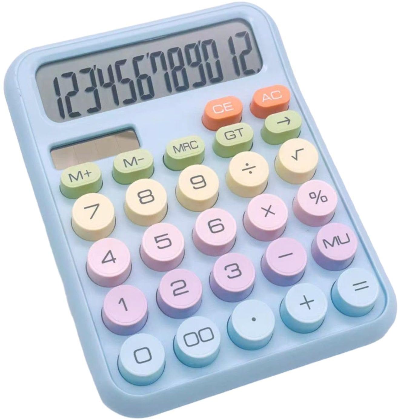 Colorful and Stylish 223 Keyboard Style 12 Digit Large LCD Display And Big Round Buttons 223 Basic Calculator-image-27