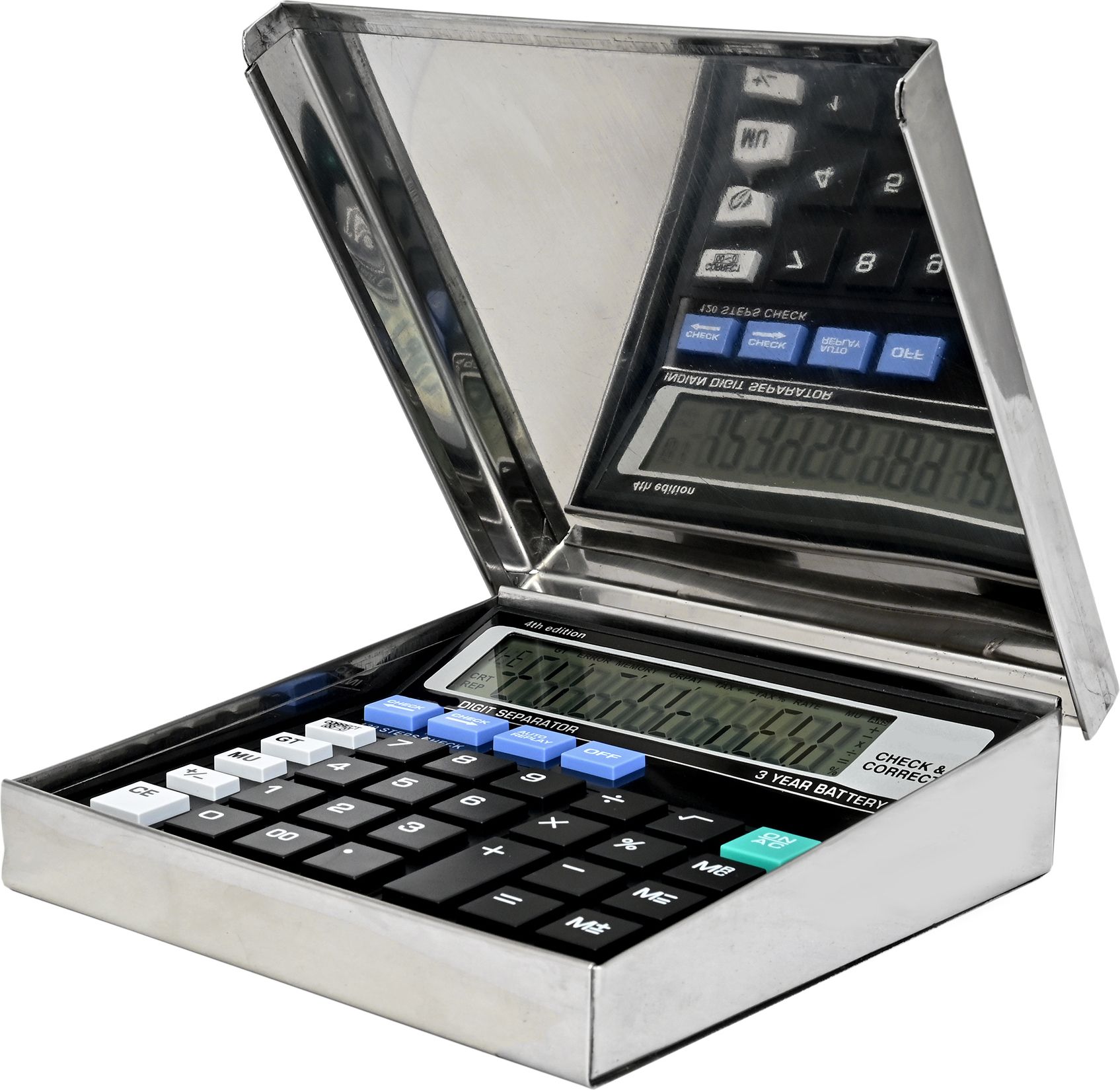 hadii Basic Calculator with Steel Safety Case Box (Pack of 1) Steel Calculator Safety Box BasicCalculator-picture-19