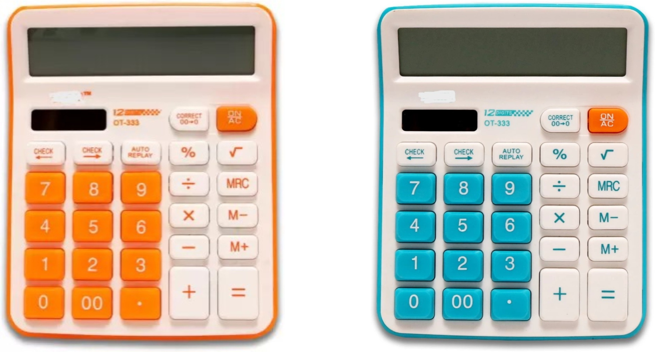 german valley A Superb Calculator Combo of 333Orange And 333Blue With Soft Keys Basic Calculator image 1