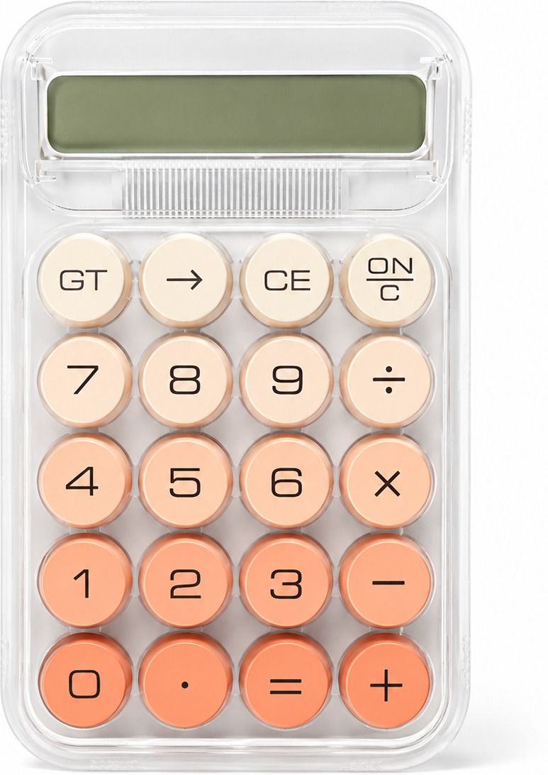 Cute & Clear 12 Digit Calculator Transparent Pocket Calculator with Large LCD Display Basic Calculator-image-28