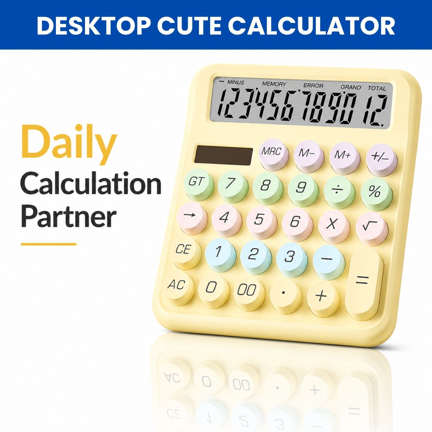 Desktop Calculator 12 Digits Large LCD Display & Big Buttons For Home/OfficeB94 Financial Calculator-image-40