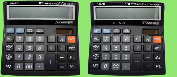 hench HN-555N Basic Calculator_N35 Desktop Calculator_N35 Financial Calculator image 1