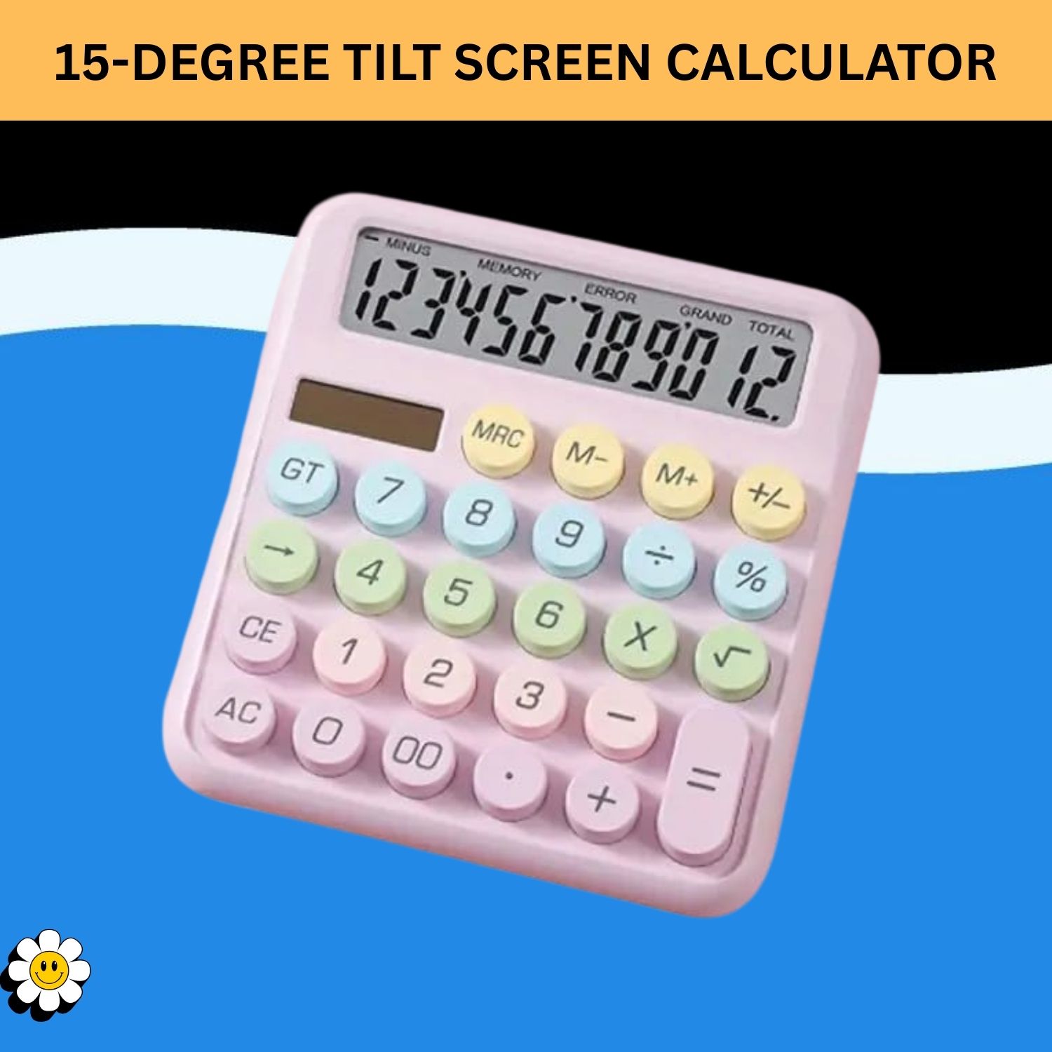 Desktop Cute Calculator, 12-Digit Large Display With Aesthetic Candy Color N278 Desktop Cute Calculator, 12-Digit Large Display With Aesthetic Candy Color N278 Financial Calculator-image-4