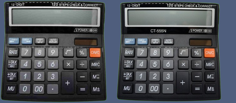 hench HN-555N Basic Calculator_N14 Desktop Calculator_N14 Financial Calculator image 1