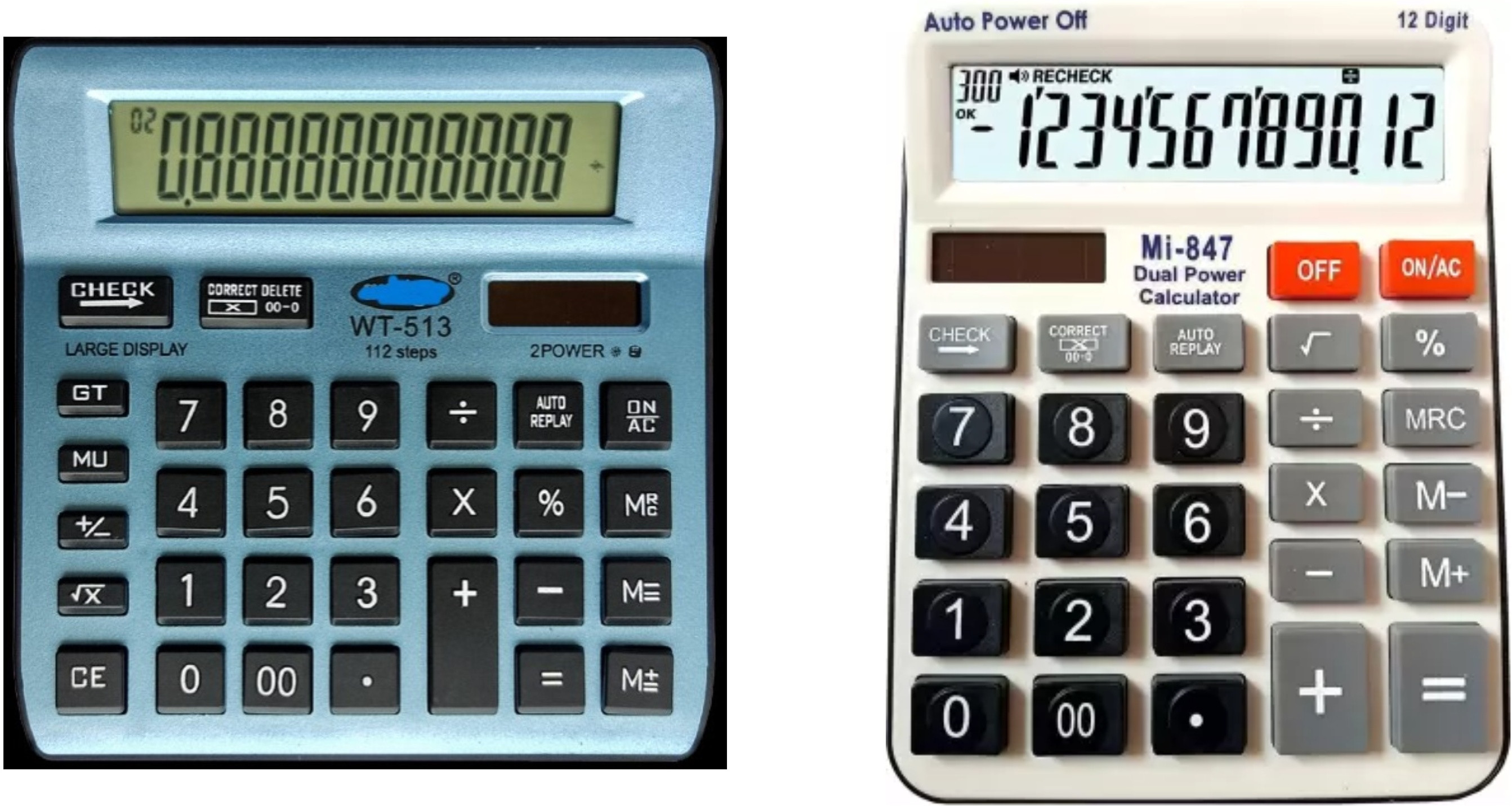 german valley A Superb Calculator Combo of 513Blue And 847 With Soft Keys Basic Calculator image 1
