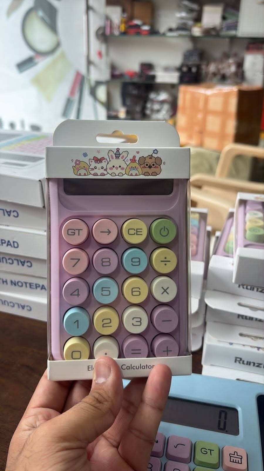 misty alle 2 10 Digit Large LCD Display Cute Functional for Office Schoo Home Business Basic Calculator-picture-32