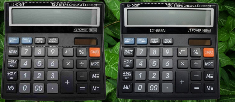 hench HN-555N Basic Calculator_N178 Desktop Calculator_N178 Financial Calculator image 1