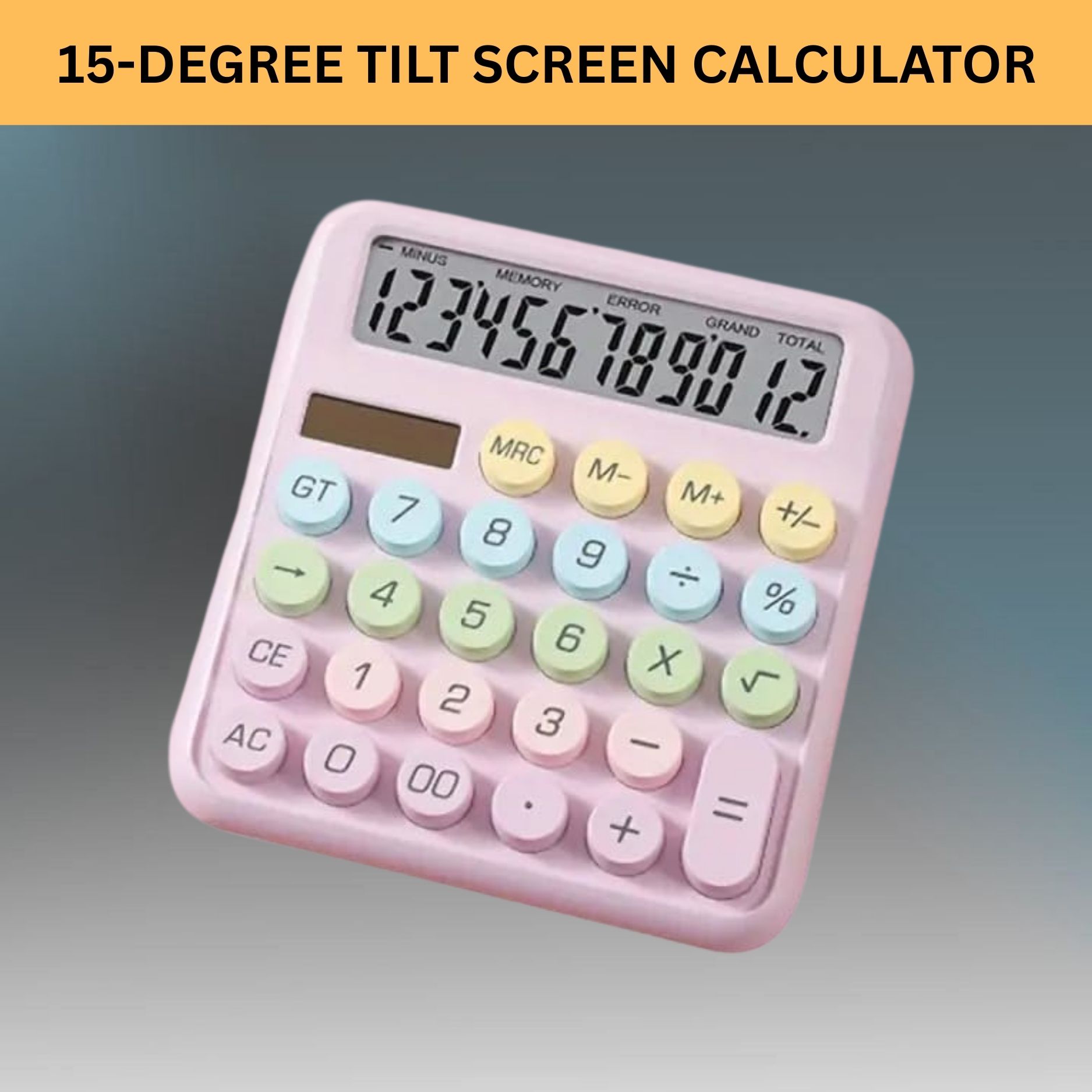 Desktop Calculator, 12-Digit Large LCD and Large Buttons for Office, Homes U91 Basic Calculator-image-17