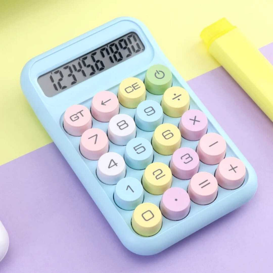 3d metro super store Calculator Multicolor Az1 12 Digits Large LCD Display Calculator pack1_AZ1 BasicCalculator image 1