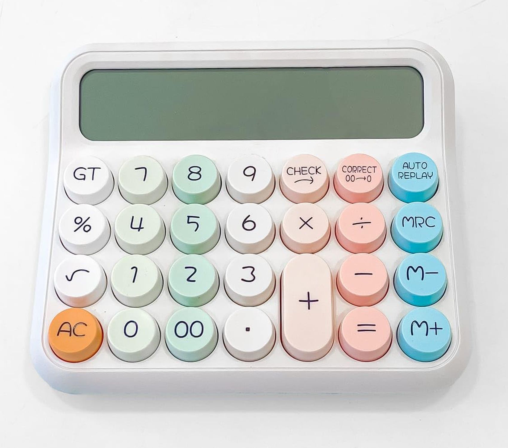 ortis OR-77C 112 Steps Check, 12 Digits & 5 Inch Display, 1 X AAA Battery, Macaron Desktop Financial Calculator-picture-2