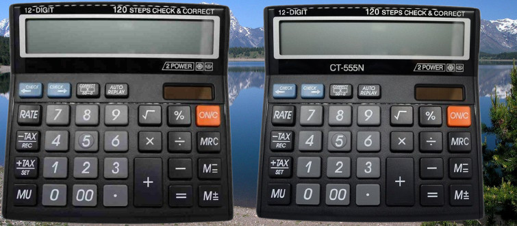 hench HN-555N Basic Calculator_N155 Desktop Calculator_N155 Financial Calculator image 1