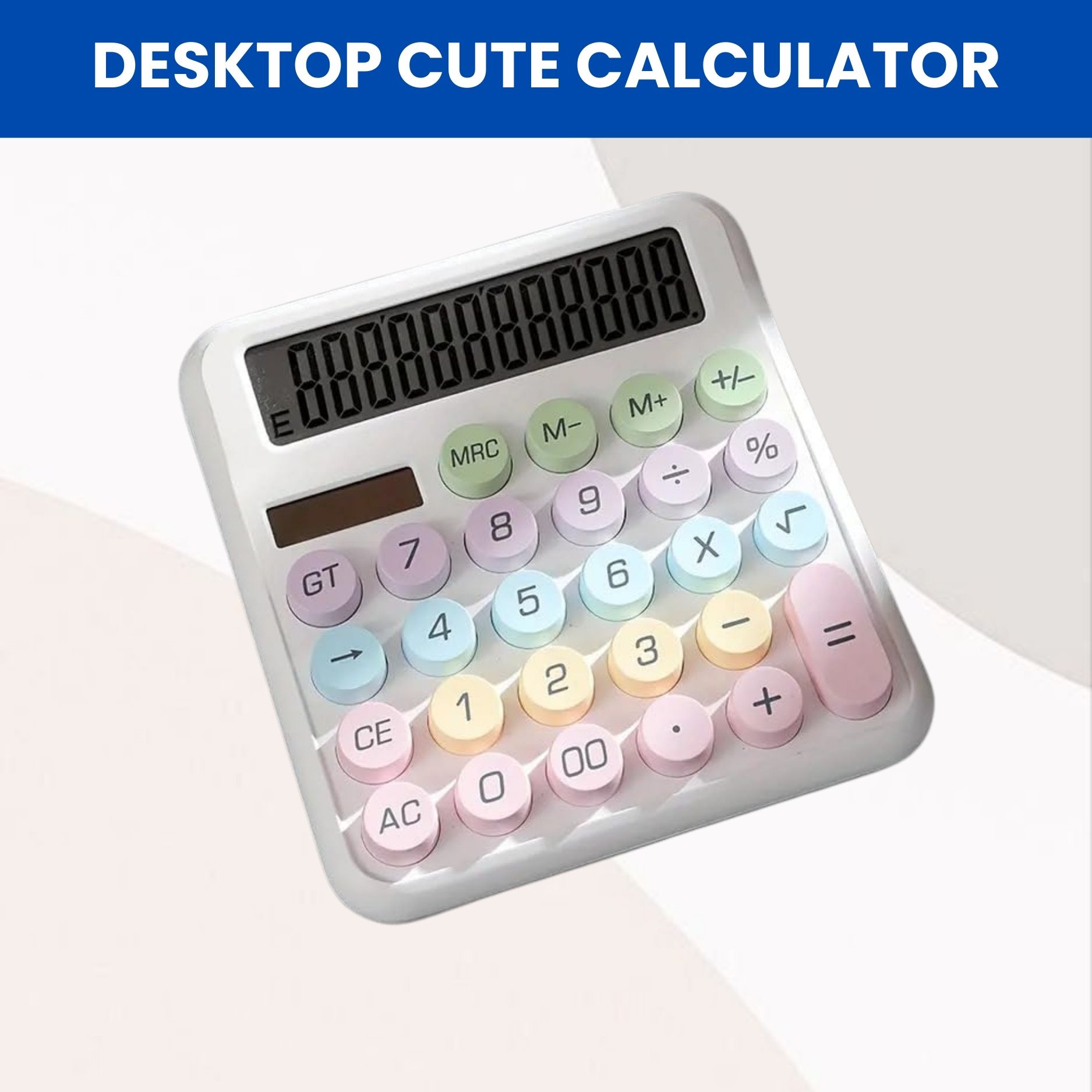 sacro Desktop Calculator, 12-Digit Large LCD and Large Buttons for Office, Homes E327 Basic Calculator-picture-16