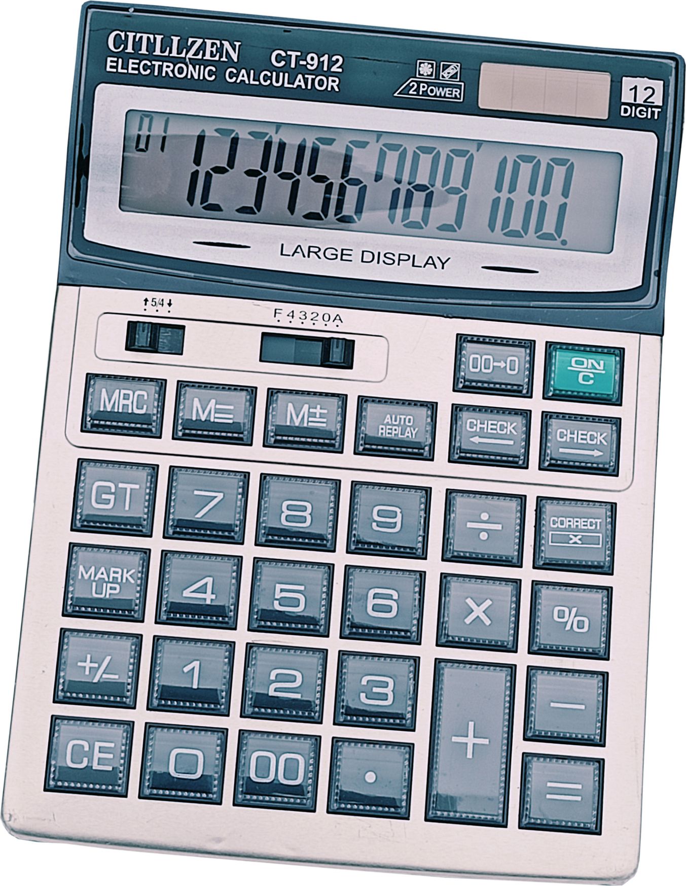 CT912 112 Steps Check, 12 Digits & 5 Inch Big Display, Two Way Power, MU Electronic Financial Calculator-image-48