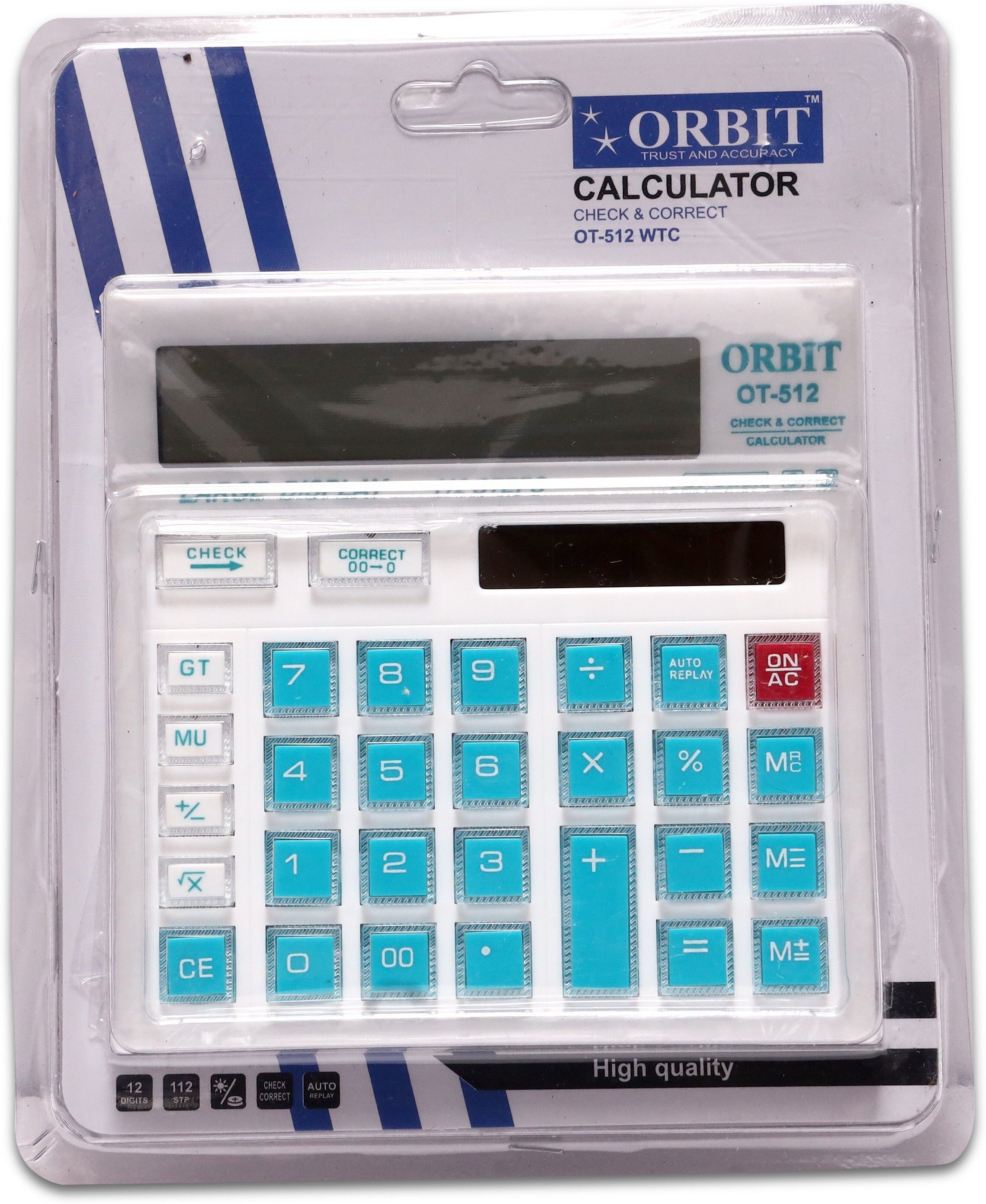 fabproducts Orbit CHECK & CORRECT Electronics Mirror Button Basic Calculator-picture-20