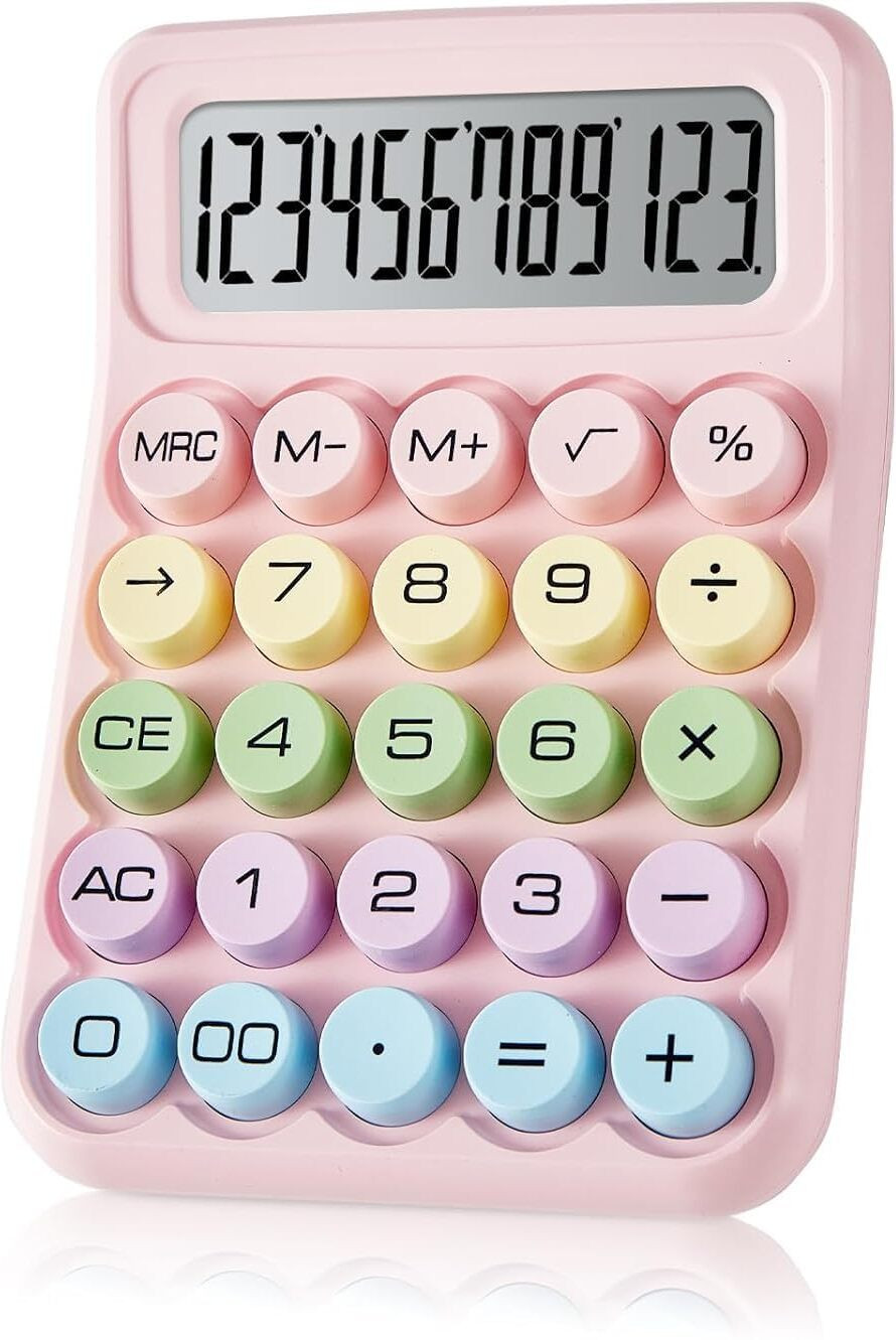 minitul Electronic Calculator,12 Digits Large LCD Display Small Desktop Calculator Basic Calculator image 1