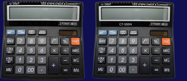 hench HN-555N Basic Calculator_N229 Desktop Calculator_N229 Financial Calculator image 1