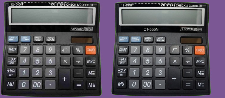 hench HN-555N Basic Calculator_N18 Desktop Calculator_N18 Financial Calculator image 1