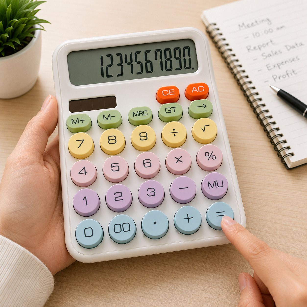 aakar traders DC-12 Desktop Calculator 12 Digit Basic Calculator-picture-10