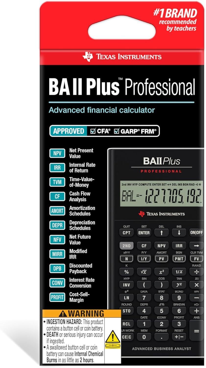 texas instruments BA2 PLUS PROFESSIONAL Financial Calculator-picture-33