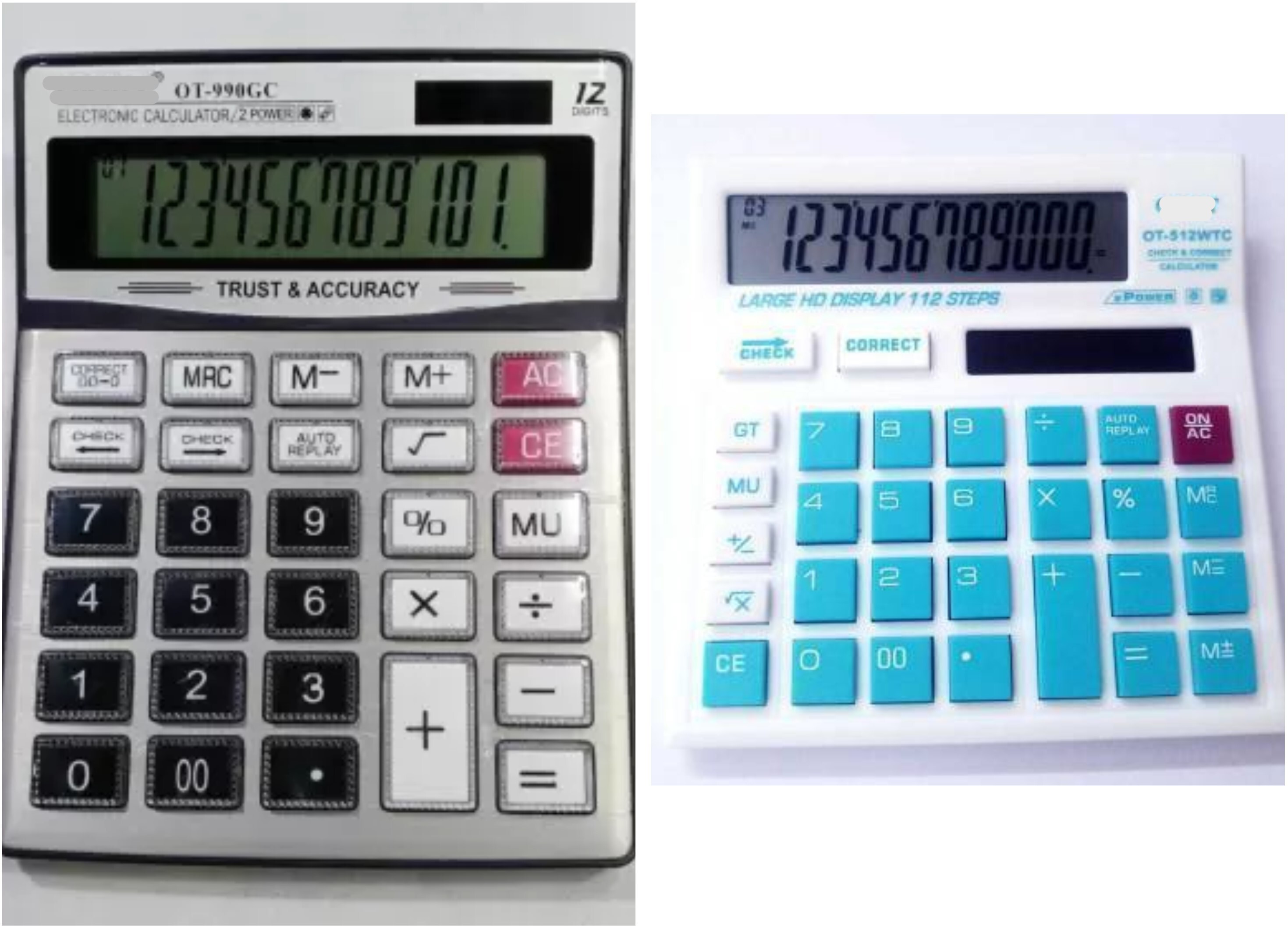 german valley A Superb Calculator Combo Of OT990 Big And 512 Small Calculator 990+512wtcBlue Basic Calculator image 1