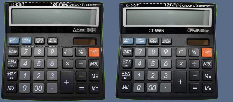 hench HN-555N Basic Calculator_N16 Desktop Calculator_N16 Financial Calculator image 1