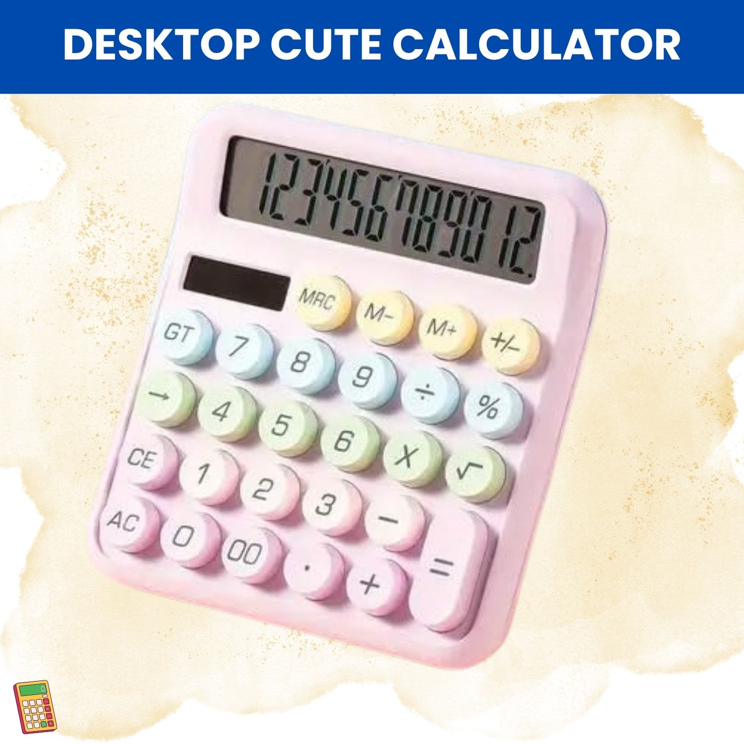 Desktop Cute Calculator, 12-Digit Large Display With Aesthetic Candy ColorT260 Desktop Cute Calculator, 12-Digit Large Display With Aesthetic Candy ColorW260 Basic Calculator-image-40