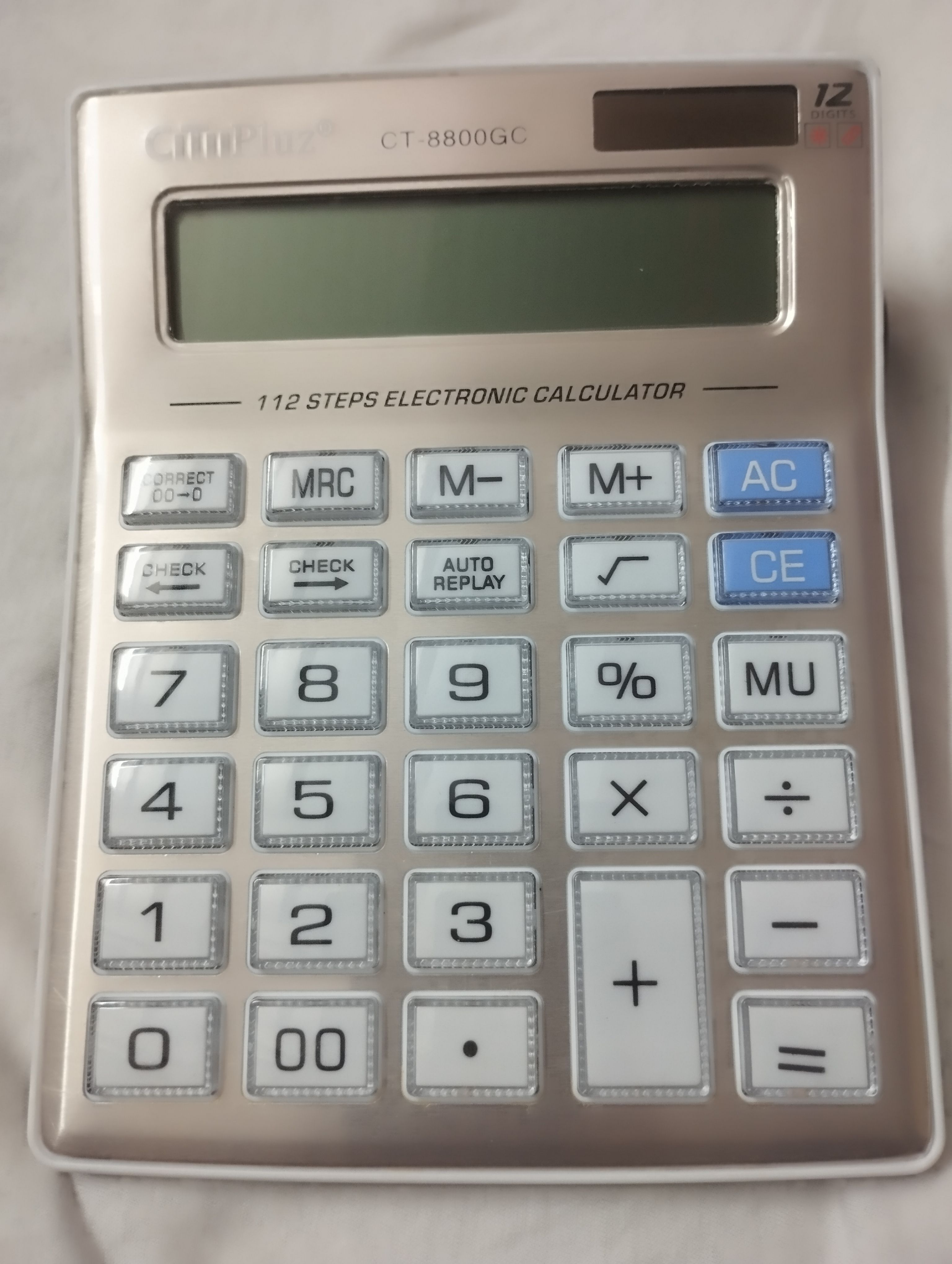 pw pencilwala CT-8800GC BIG SIZE CALCULATOR SMART BUTTON CRYSTAL BUTTON BasicCalculator-picture-15