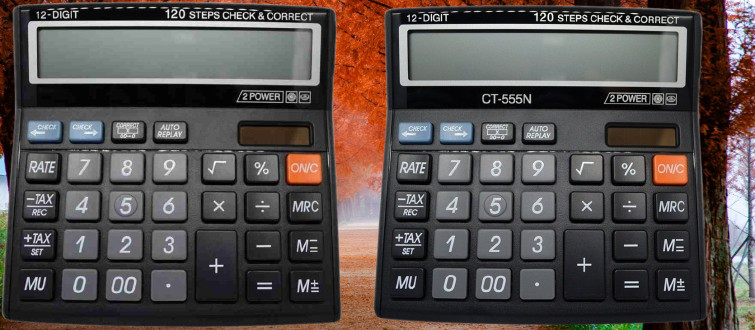 hench HN-555N Basic Calculator_N189 Desktop Calculator_N189 Financial Calculator image 1