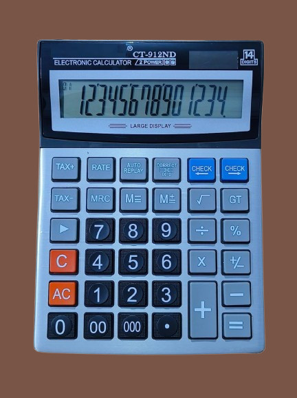 darkwave Check and Correct Desktop Calculator Basic Calulator-14 CT 912ND Bsic/Business Calculator 14 Digit Big Calculator-004 Basic Calculator image 1