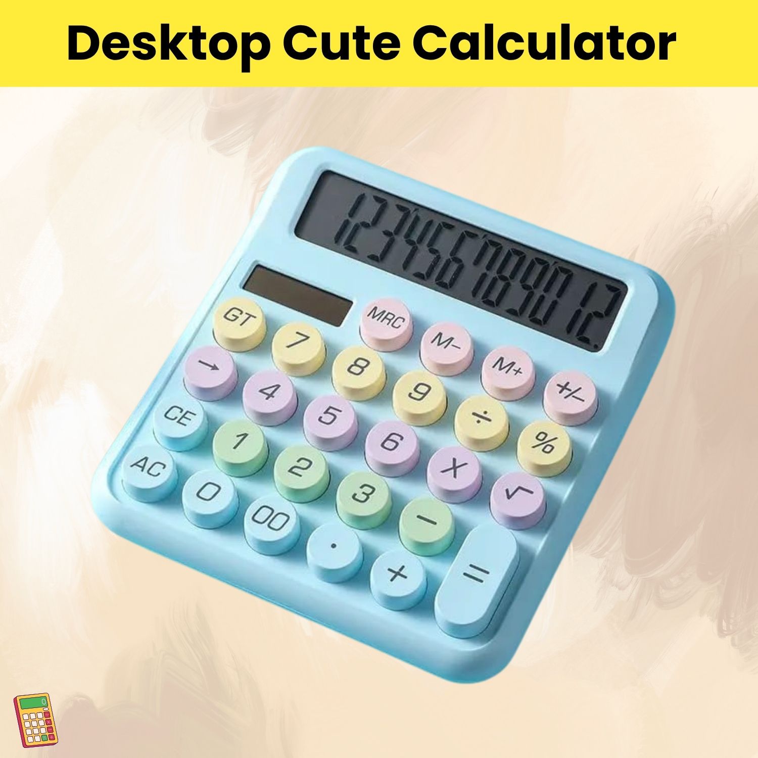 Desktop Cute Calculator, 12-Digit Large Display With Aesthetic Candy ColorO418 Desktop Cute Calculator, 12-Digit Large Display With Aesthetic Candy ColorQ418 Basic Calculator-image-46