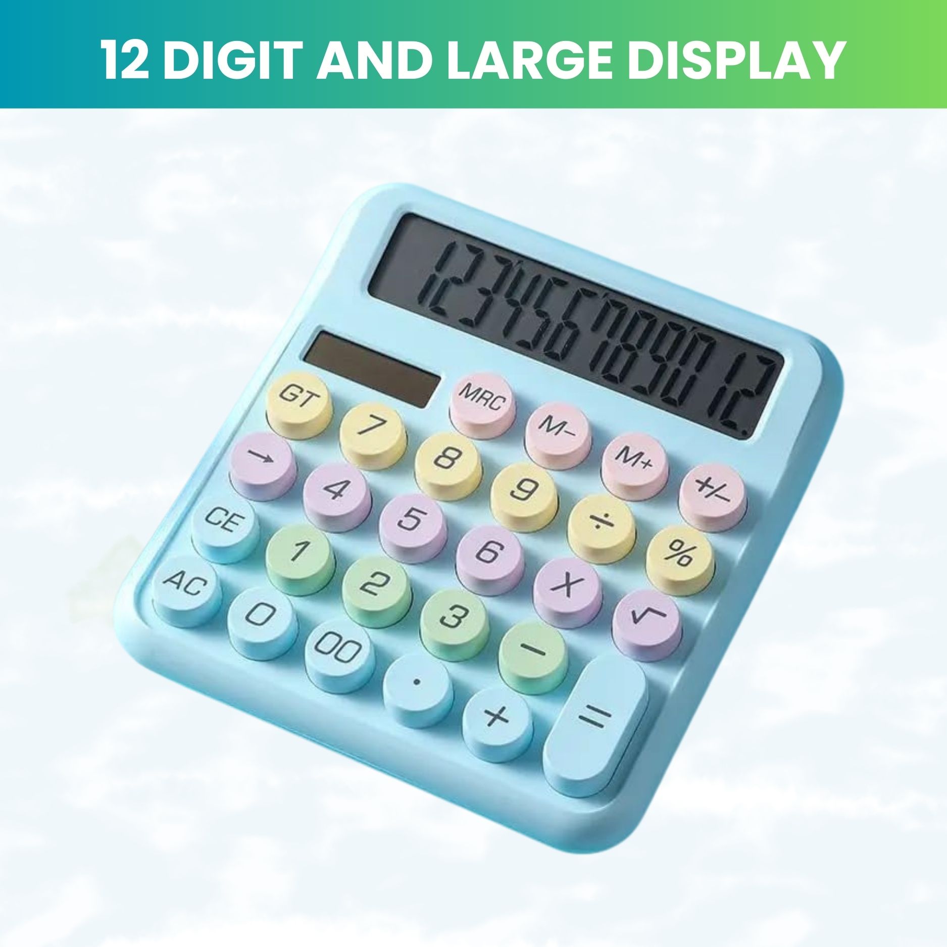 Desktop Calculator, 12-Digit Large LCD and Large Buttons for Office, Homes B293 Basic Calculator-image-40