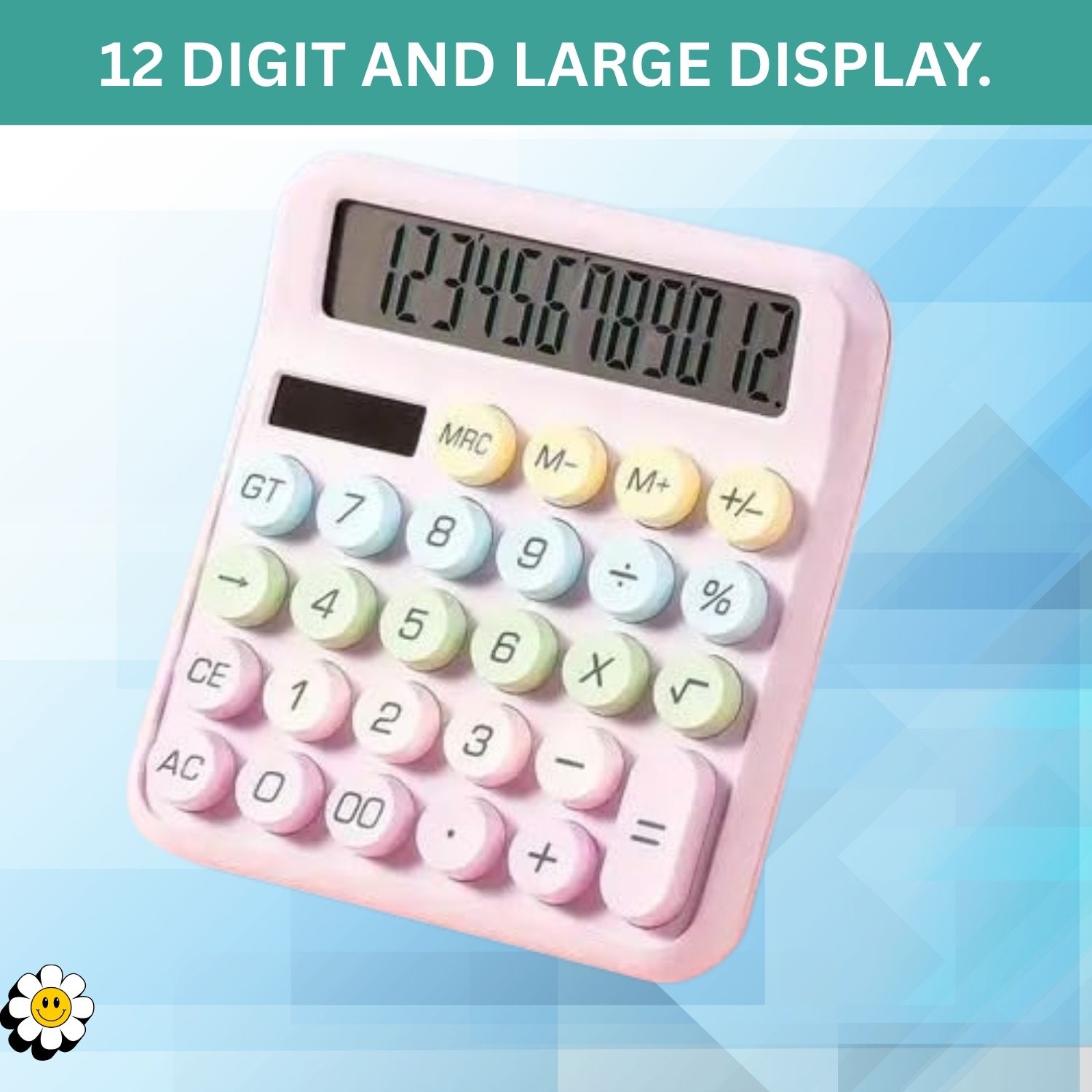 guggu Desktop Cute Calculator, 12-Digit Large Display With Aesthetic Candy Color C400 Desktop Cute Calculator, 12-Digit Large Display With Aesthetic Candy Color N400 Financial Calculator-picture-11