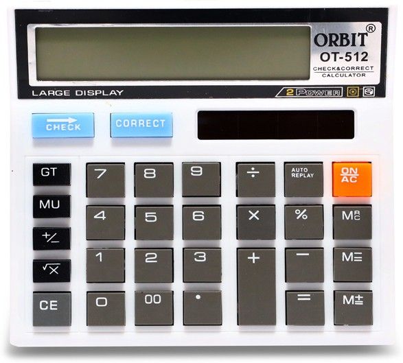 villy Orbit OT-512W CHECK & CORRECT BasicCalculator-picture-11