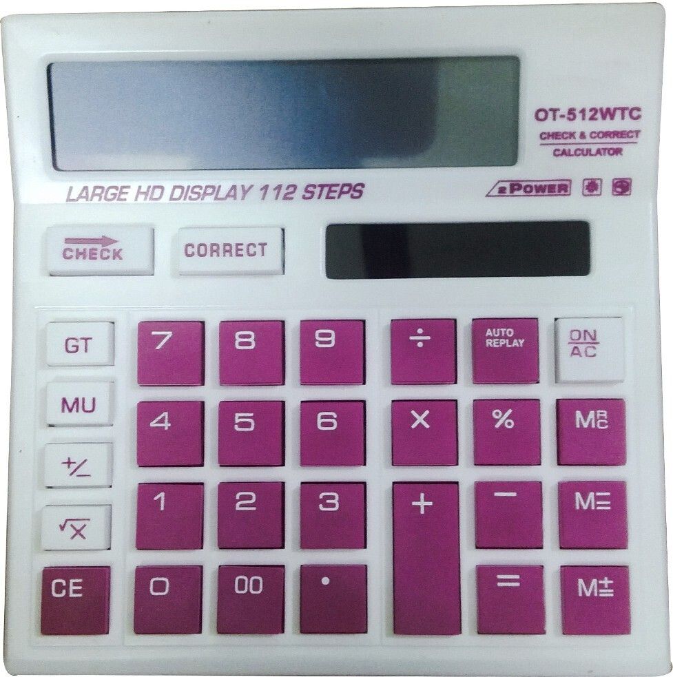 Purple WTC 12 Digit Commercial Calculator with solar Charging System FinancialCalculator-image-17