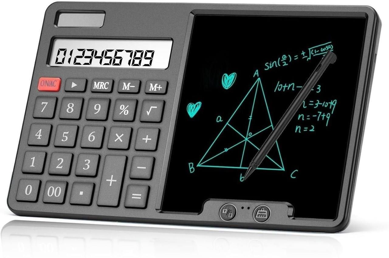 LCD-CALC-25BK Dual Power 12 Digit Office Calculator Basic Calculator-image-17