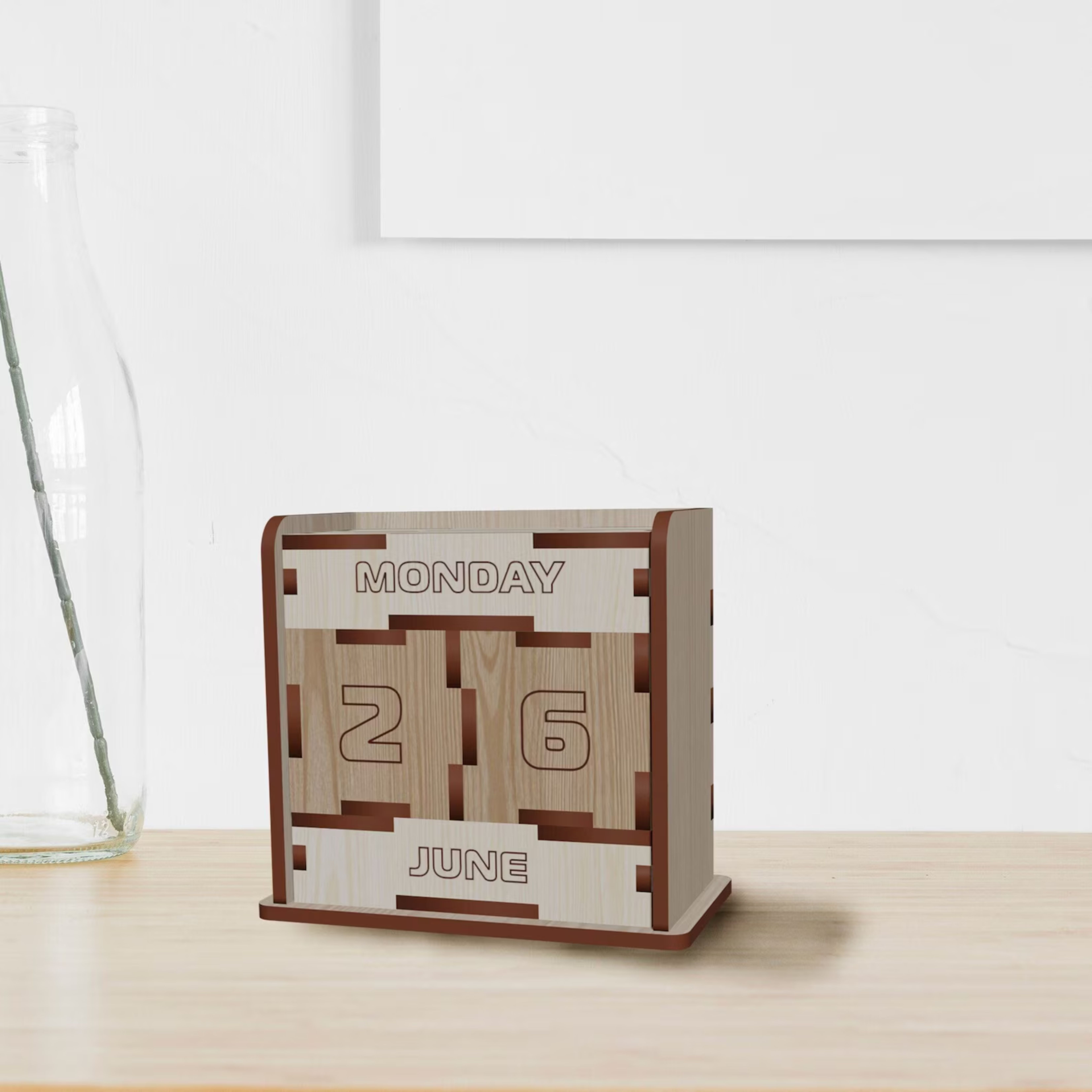 yogvinde WOODEAN CALENDER 1 YEAR Table Calendar-picture-14