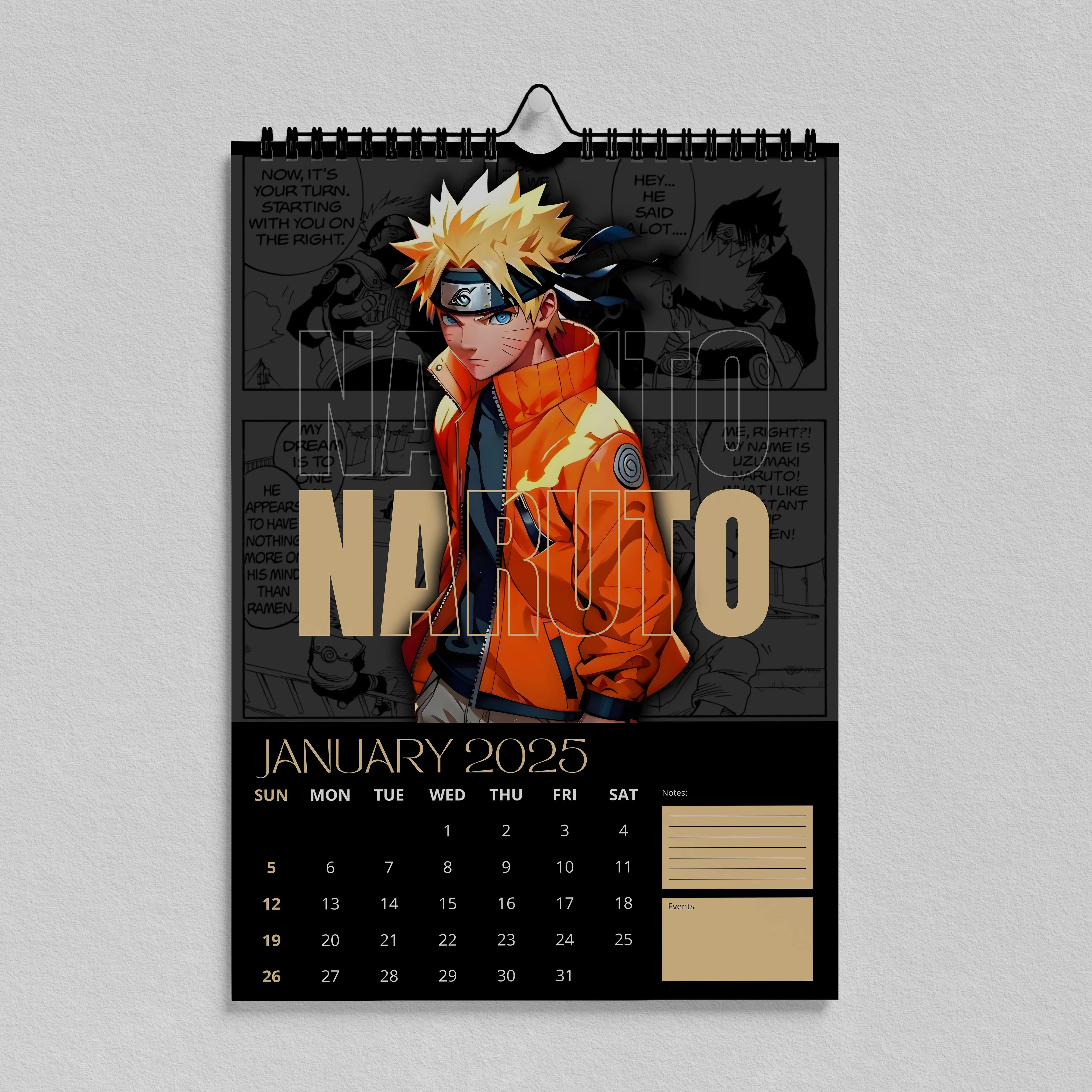 papero 19 x 13 Inches Poster Style 2025 Wall Calendar-picture-1