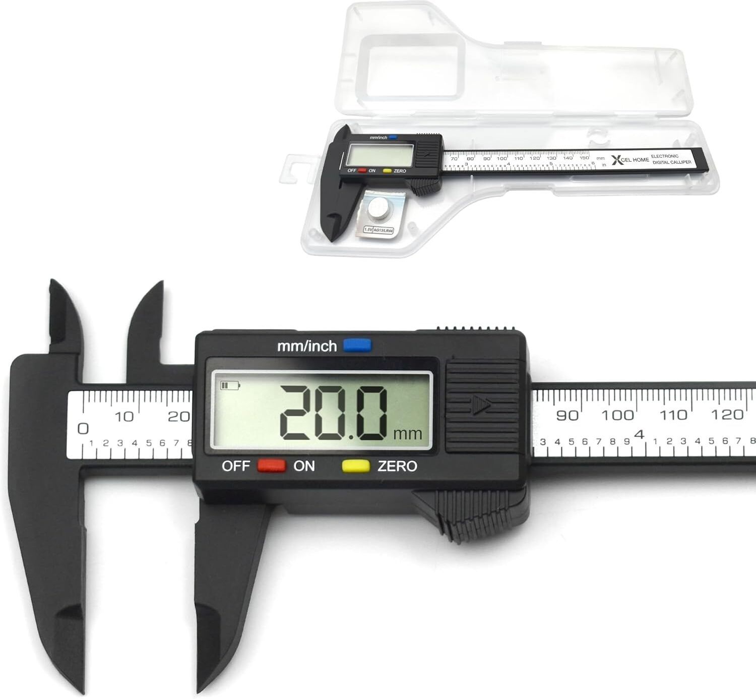 vishbin Electronic Digital Caliper Measuring Tool, 0 to 152 Mm Millimeter Conversion Suitable for Jewelry Measurement and 3D Printing Digital Caliper-picture-11