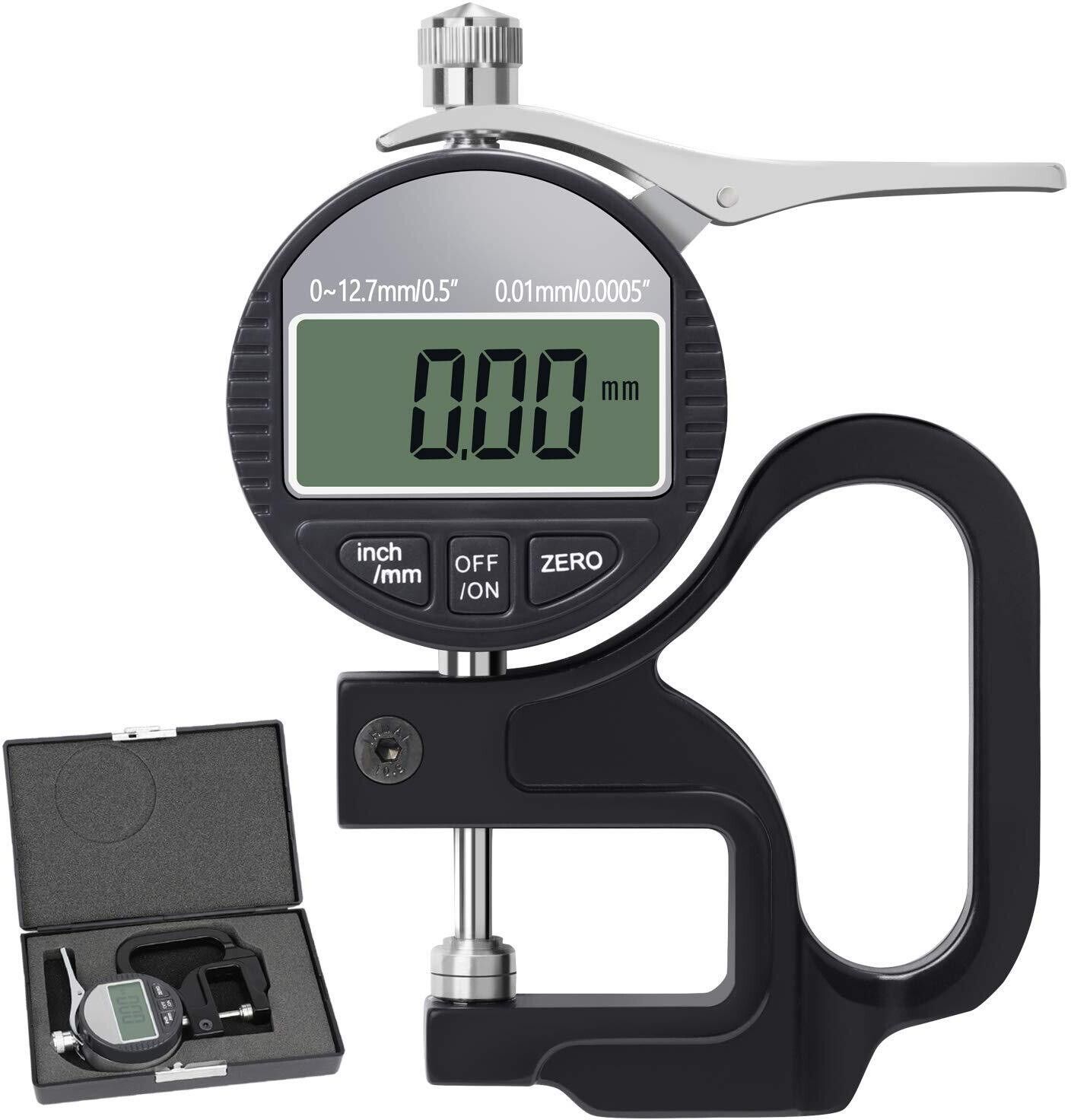 0-10mm 0.01mm Dial Thickness Gauge Portable Leather Paper Thickness Tester Height Gauge-image-10